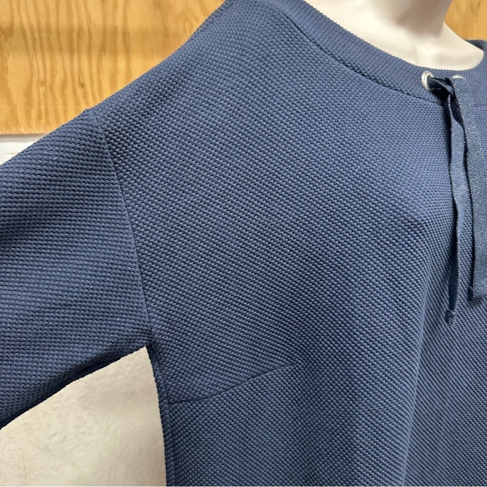Betty Barclay navy blue waffleknit dress casual with pockets women’s 16 - Picture 5 of 10